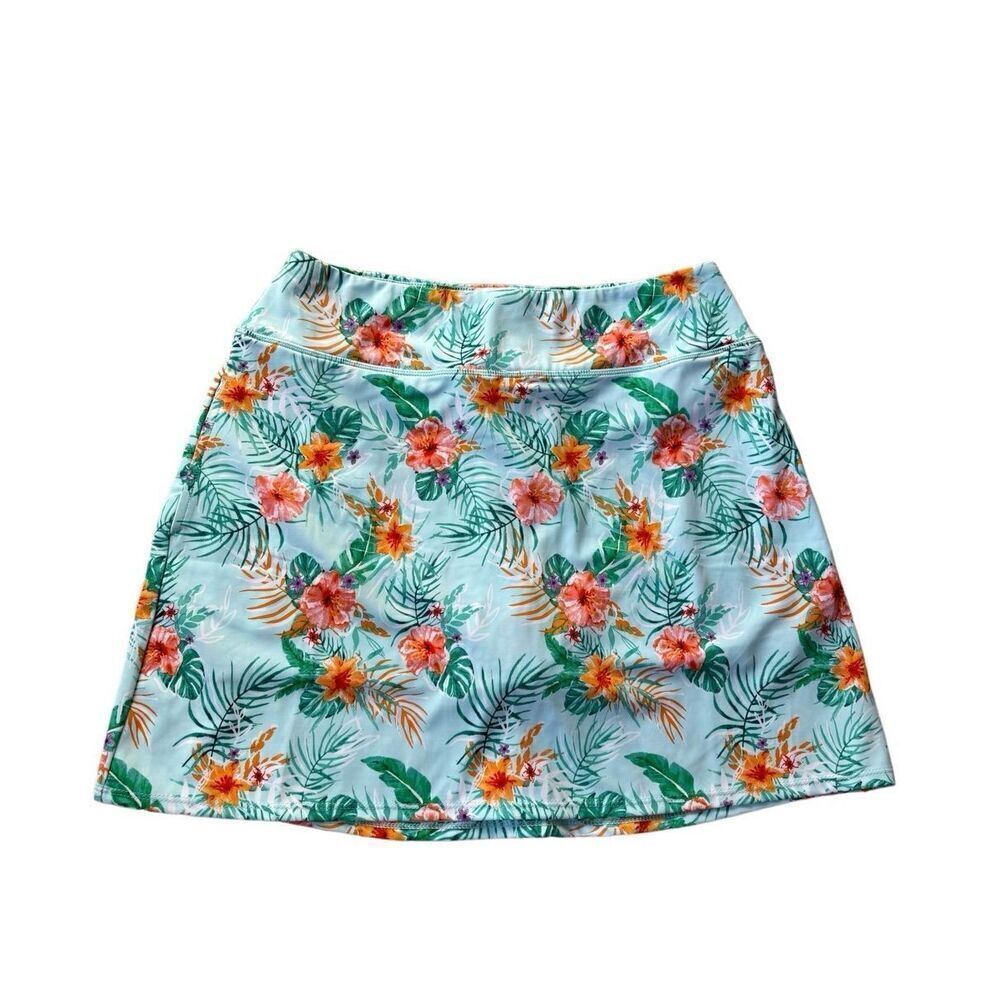 NEW Cabana Life Longer Swim Skort size M Cayman Tropical